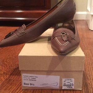 J. Crew Fulham Leather Flats